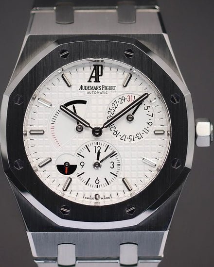 2012 Audemars Piguet Royal Oak Dual Time 39MM White Dial Steel Bracelet (26120ST.OO.1220ST.01)