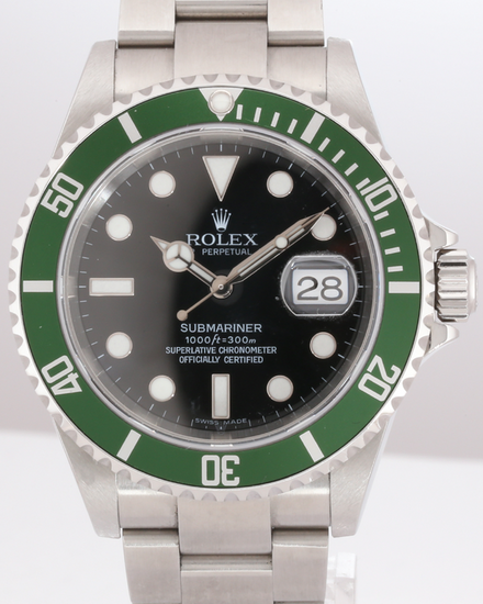2007 Rolex Submariner Date "Kermit" 40MM Black Dial Oyster Bracelet (16610)
