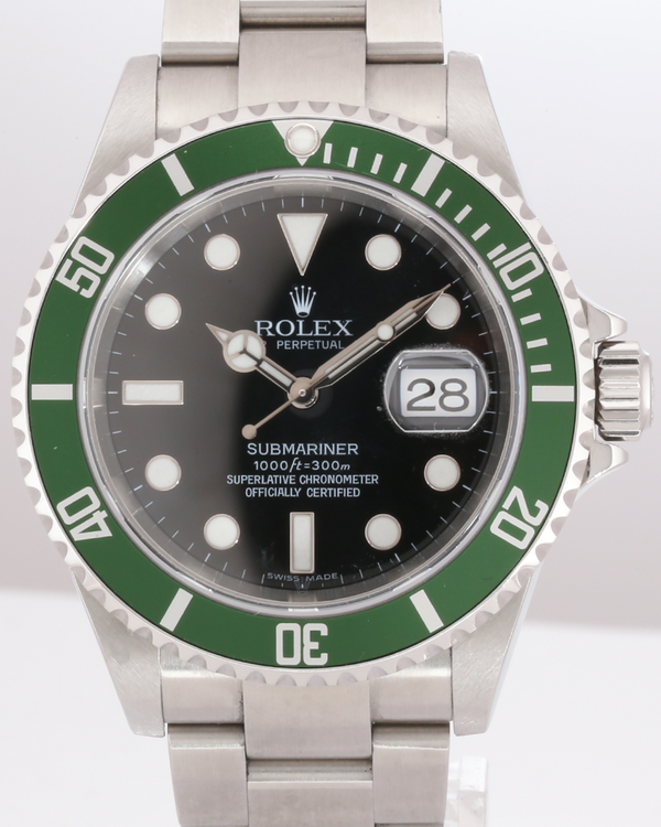 2007 Rolex Submariner Date "Kermit" 40MM Black Dial Oyster Bracelet (16610)