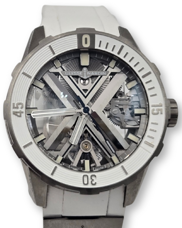 2023 Ulysse Nardin Diver X Skeleton 44MM Skeleton Dial Rubber Strap (3723-170-1A)