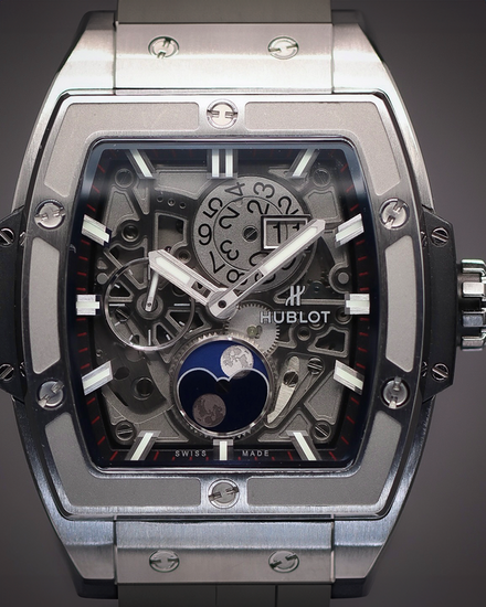 2021 Hublot Spirit of Big Bang Moonphase 42MM Skeleton Dial Rubber Strap (647.NX.1137.RX)
