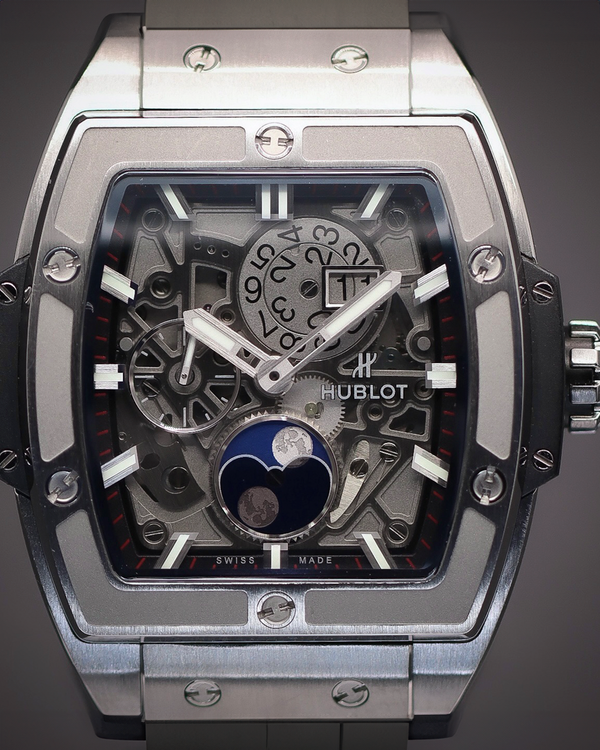 2021 Hublot Spirit of Big Bang Moonphase 42MM Skeleton Dial Rubber Strap (647.NX.1137.RX)