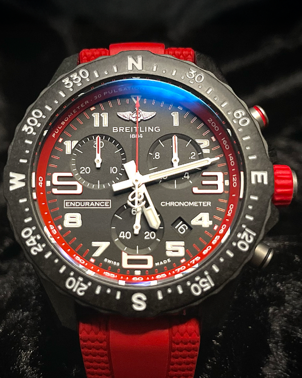 2025 Breitling Endurance Pro 38MM Quartz Black Dial Rubber Strap (X83310D91B2S1)