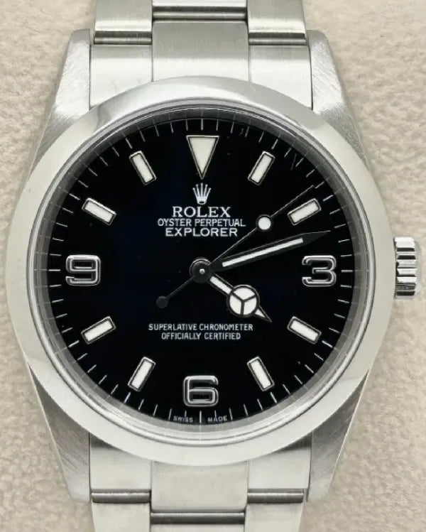 2004 (F Serial) Rolex Explorer 36MM Black Dial Oyster Bracelet (114270)