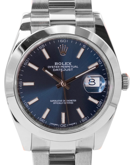 2017 Rolex Datejust 41MM Blue Dial Oyster Bracelet (126300)
