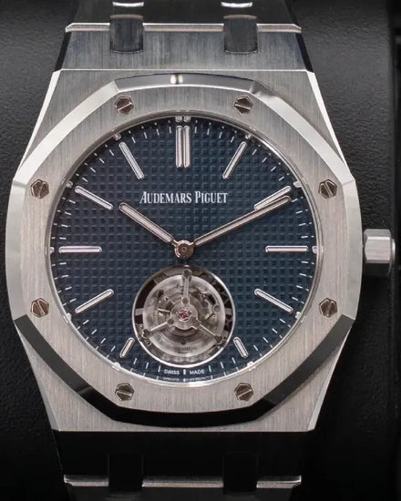 Audemars Piguet Royal Oak Flying Tourbillon Extra-Thin 39MM Blue Dial Steel Bracelet  (26670ST.OO.1240ST.02)