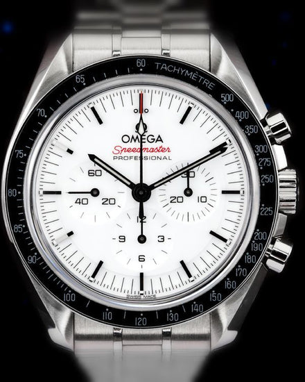 2024 Omega Speedmaster Professional Moonwatch 42MM White Dial Steel Bracelet (310.30.42.50.04.001)