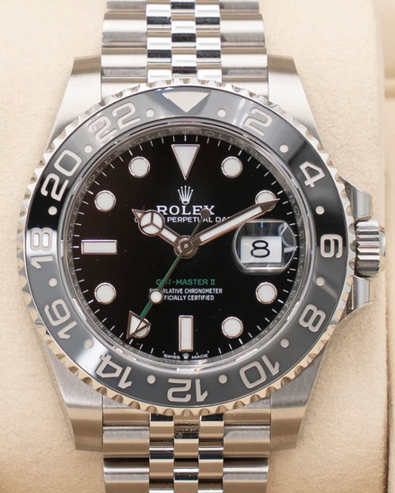 2025 Rolex GMT-Master II "Bruce Wayne" 40MM Black Dial Jubilee Bracelet (126710GRNR)