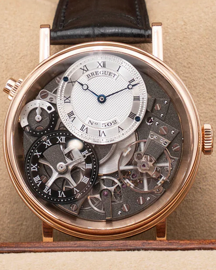 2014 Breguet Tradition 40MM Skeleton Dial Leather Strap (7067BR/G1/9W6)