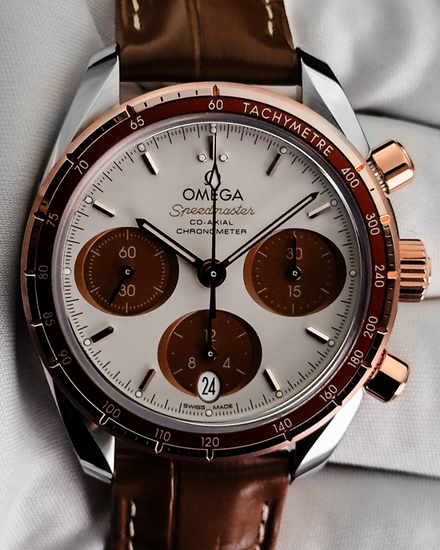 2023 Omega Speedmaster 38MM Brown Dial Leather Strap (324.23.38.50.02.002)