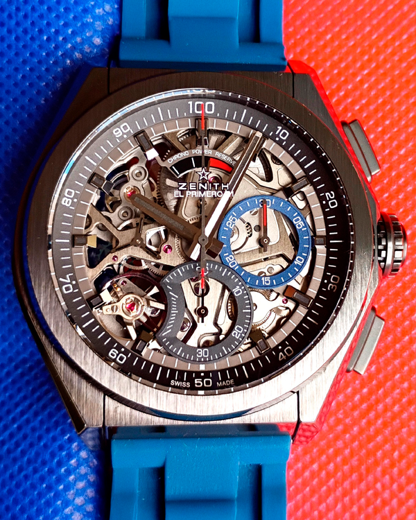 2021 Zenith Defy El Primero 21 44MM Skeleton Dial Rubber Strap (49.9000.9004/78.R582)