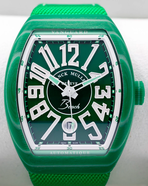 2024 Franck Muller Vanguard "Beach" 41MM Green Dial Textile Strap (V41 SCOTBEACHURU EGF3)