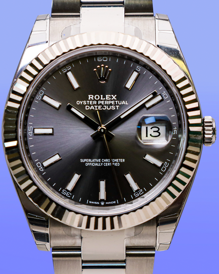 No Reserve - 2026 Rolex Datejust 41MM Slate Dial Oyster Bracelet (126334)