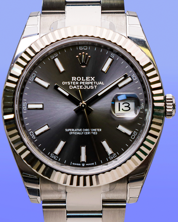 2026 Rolex Datejust 41MM Slate Dial Oyster Bracelet (126334)