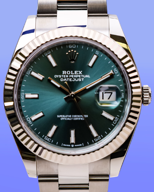 2025 Rolex Datejust 41MM Green Dial Oyster Bracelet (126334)