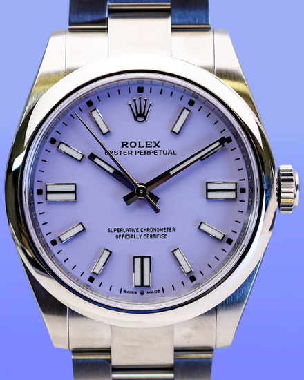 2026 Rolex Oyster Perpetual 41MM Lavender Dial Oyster Bracelet (134300)