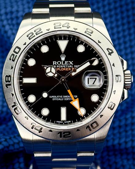 No Reserve - 2012 Rolex Explorer II 42MM Black Dial Oyster Bracelet (216570)
