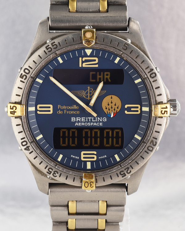 Breitling Aerospace 40MM Quartz Grey Dial Two-Tone Bracelet (F56062)