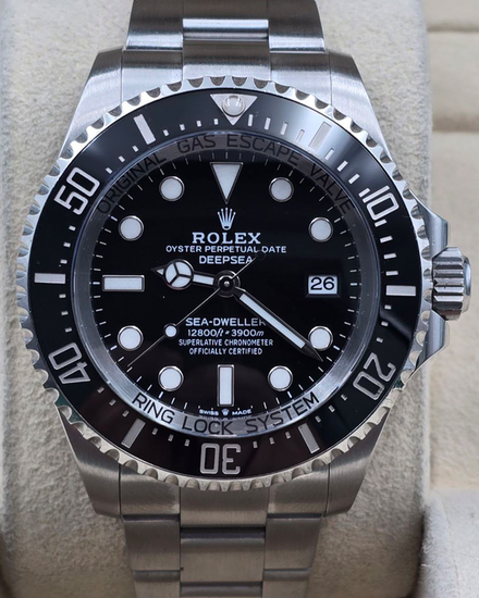 2024 Rolex Sea-Dweller Deepsea 44MM Black Dial Oyster Bracelet (136660)