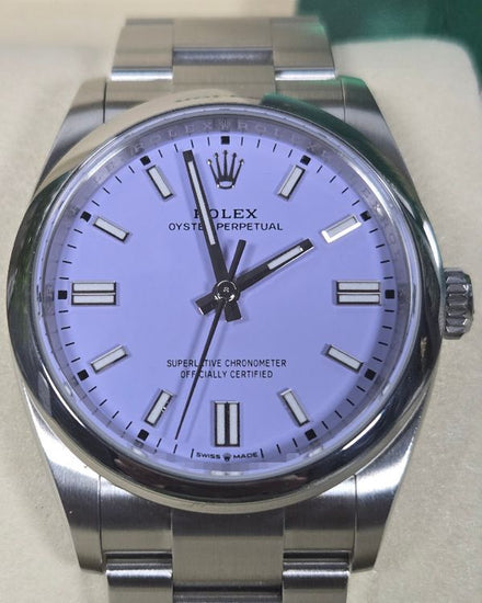 2025 Rolex Oyster Perpetual 36MM Lavender Dial Oyster Bracelet (126000)