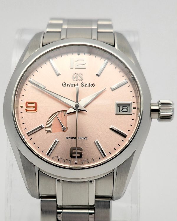 2018 Grand Seiko Heritage AJHH L.E. 39MM Salmon Dial Steel Bracelet (SBGA371)