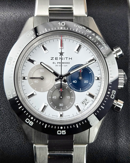 2024 Zenith Chronomaster Sport "Quadrante Bianco" 41MM White Dial Steel Bracelet (03.3100.3600/69.M3100)