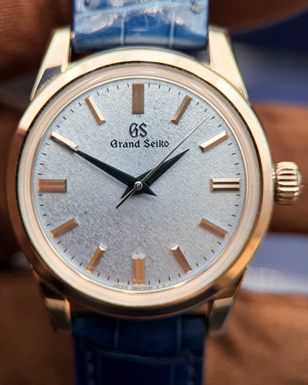 2022 Grand Seiko Elegance "Kishun" 37.3MM Blue Dial Aftermarket Leather Strap (SBGW283G)