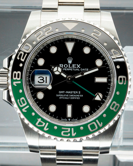 2024 Rolex GMT-Master II "Sprite" 40MM Black Dial Oyster Bracelet (126720VTNR)