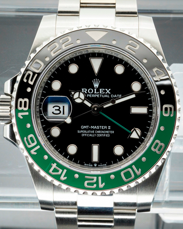 2024 Rolex GMT-Master II "Sprite" 40MM Black Dial Oyster Bracelet (126720VTNR)
