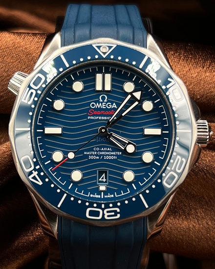 2023 Omega Seamaster Diver 300M 42MM Blue Dial Rubber Strap (210.32.42.20.03.001)