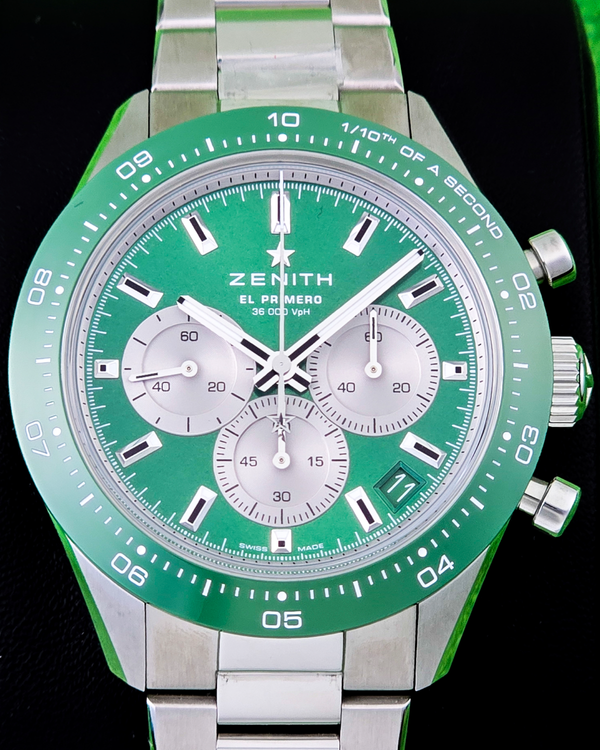 2025 Zenith Chronomaster Sport "Yoshida" L.E. 41MM Green Dial Steel Bracelet (03.3108.3600/57.M3100)