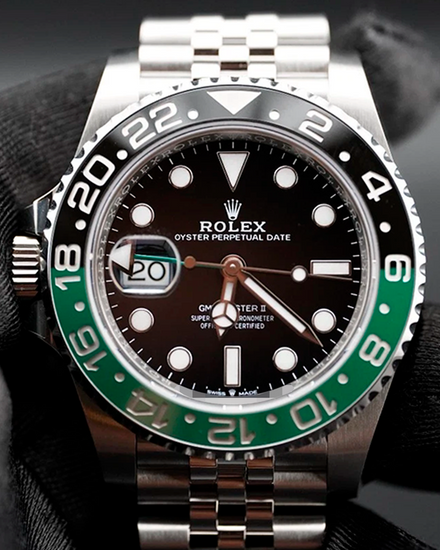 2025 Rolex GMT-Master II "Sprite" 40MM Black Dial Jubilee Bracelet (126720VTNR)
