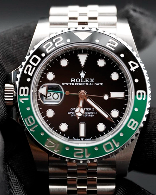 2025 Rolex GMT-Master II "Sprite" 40MM Black Dial Jubilee Bracelet (126720VTNR)