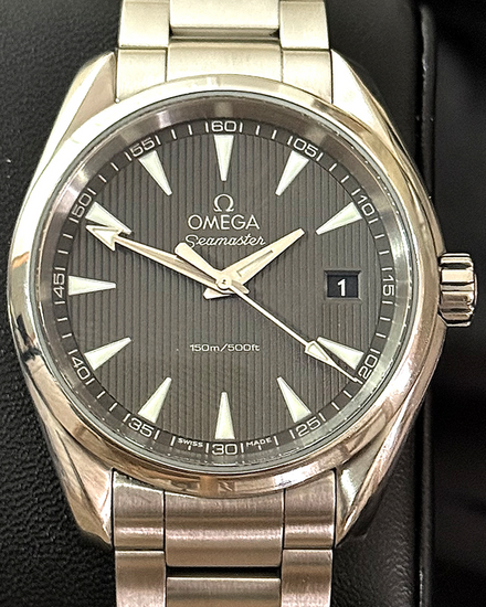 No Reserve - Omega Seamaster Aqua Terra 150M 38.5MM Quartz Grey Dial Steel Bracelet (231.10.39.60.06.001)