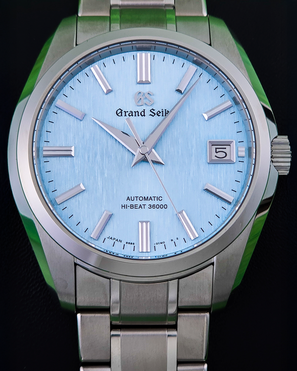 No Reserve - 2025 Grand Seiko Heritage Collection 40MM Blue Dial Titanium Bracelet (SBGH349G)