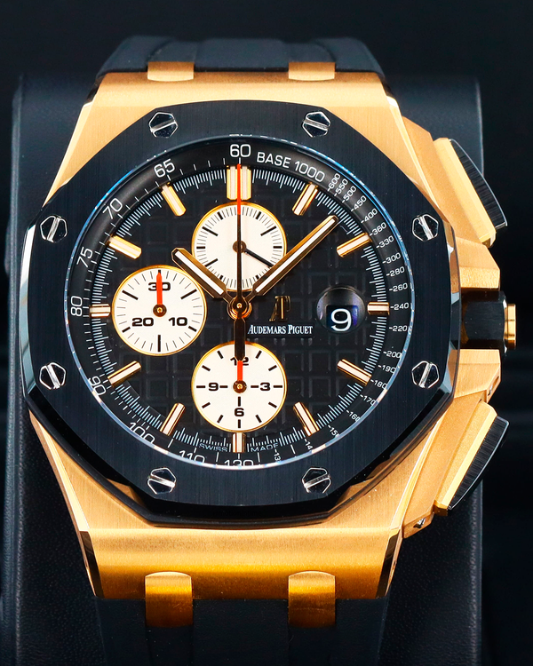 Audemars Piguet Royal Oak Offshore Chronograph 44MM Black Dial Rubber Strap (26400RO.OO.A002CA.01)