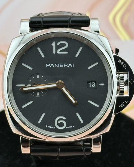 2022 Panerai Luminor Due 42MM Grey Dial Leather Strap (PAM01250)
