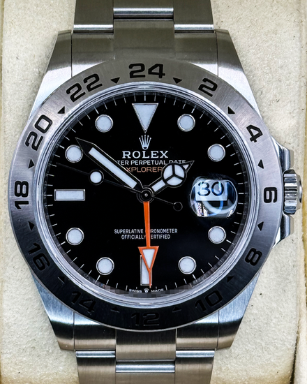 2022 Rolex Explorer II 42MM Black Dial Oyster Bracelet (226570)