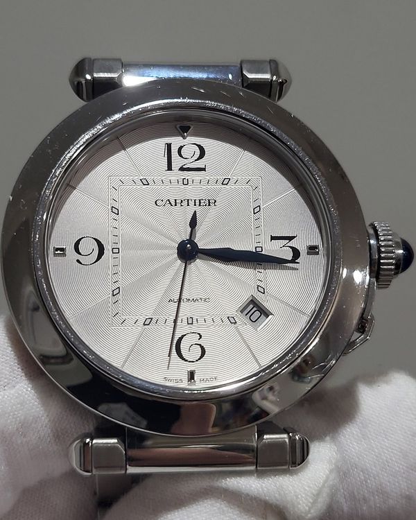 2025 Cartier Pasha De Cartier 41MM Silver Dial Steel Bracelet (WSPA0009)