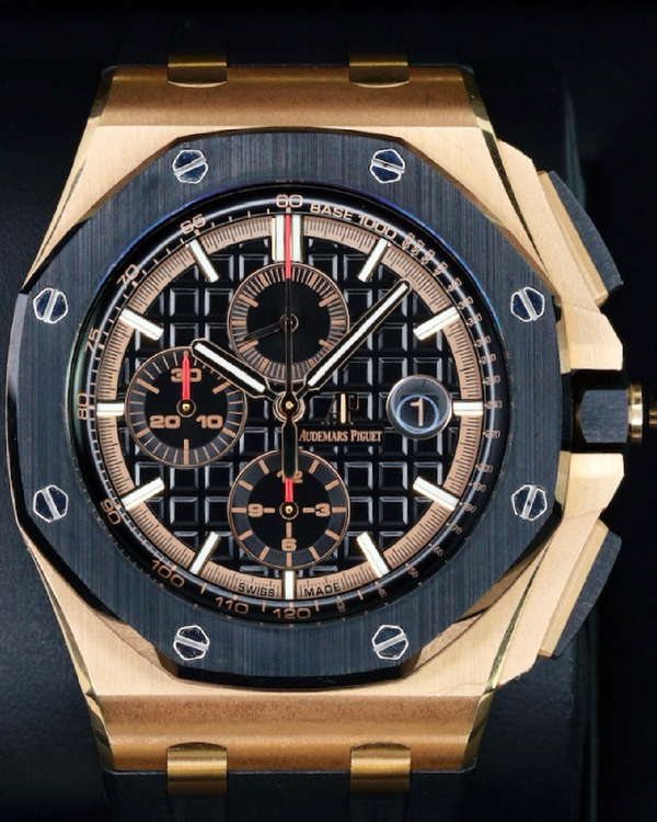 Audemars Piguet Royal Oak Offshore Chronograph 44MM Black Dial Rubber Strap (26401RO.OO.A002CA.02)
