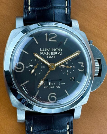 2017 Panerai Luminor 1950 8 Days Equation of Time 47MM Brown Dial Leather Strap (PAM00656)