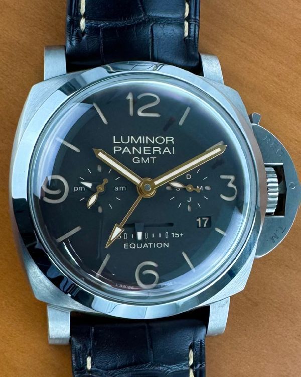 2017 Panerai Luminor 1950 8 Days Equation of Time 47MM Brown Dial Leather Strap (PAM00656)