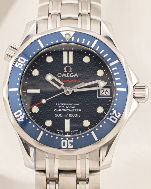 No Reserve - Omega Seamaster Diver 300M 36.25MM Blue Dial Steel Bracelet (2222.80.00)