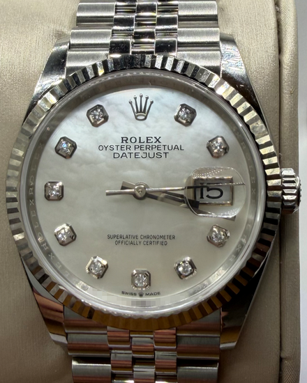 2026 Rolex Datejust 36MM Mother of Pearl Dial Jubilee Bracelet (126234)