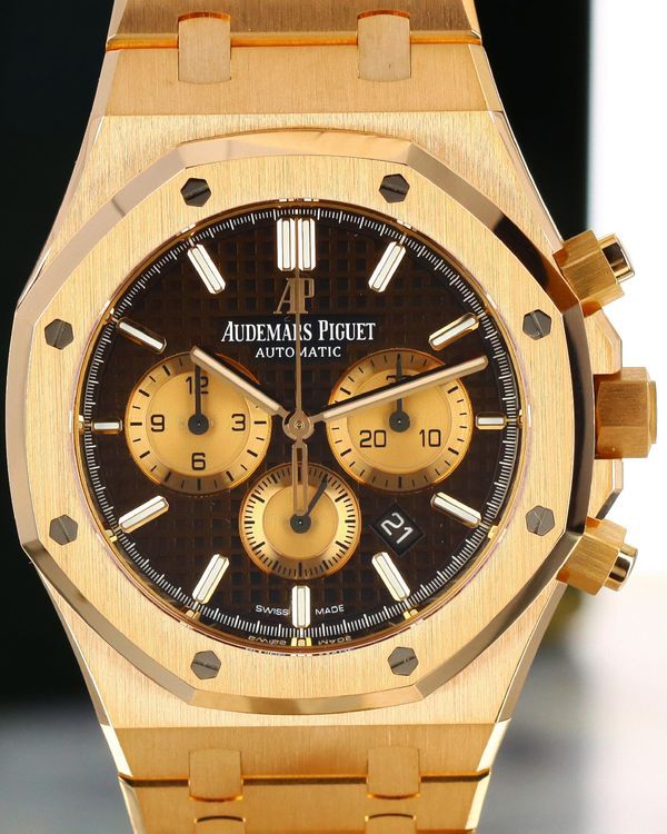 Audemars Piguet Royal Oak Chronograph 41MM Chocolate Dial Rose Gold Bracelet (26331OR.OO.1220OR.02)