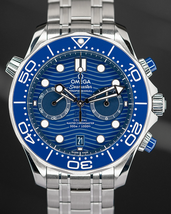 2022 Omega Seamaster Professional Diver 300M 44MM Blue Dial Steel Bracelet (210.30.44.51.03.001)