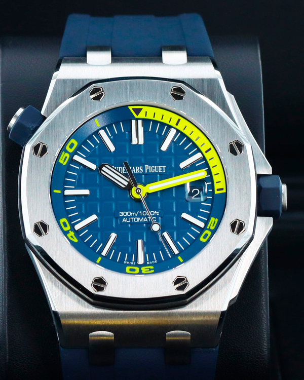 Audemars Piguet Royal Oak Offshore Diver 42MM Blue Dial Rubber Strap (15710ST.OO.A027CA.01)