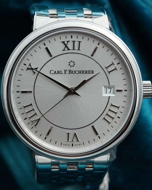 No Reserve - Carl F. Bucherer Adamavi 39MM White Dial Steel Bracelet (00.10314.08.15.21)
