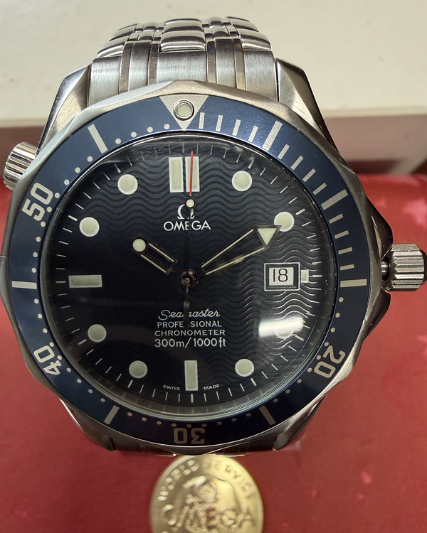 2002 Omega Seamaster Diver 300M 41MM Blue Dial Steel Bracelet (2531.80.00)