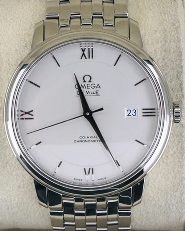 Omega De Ville 39.5MM Silver Dial Steel Bracelet (424.10.40.20.02.003)